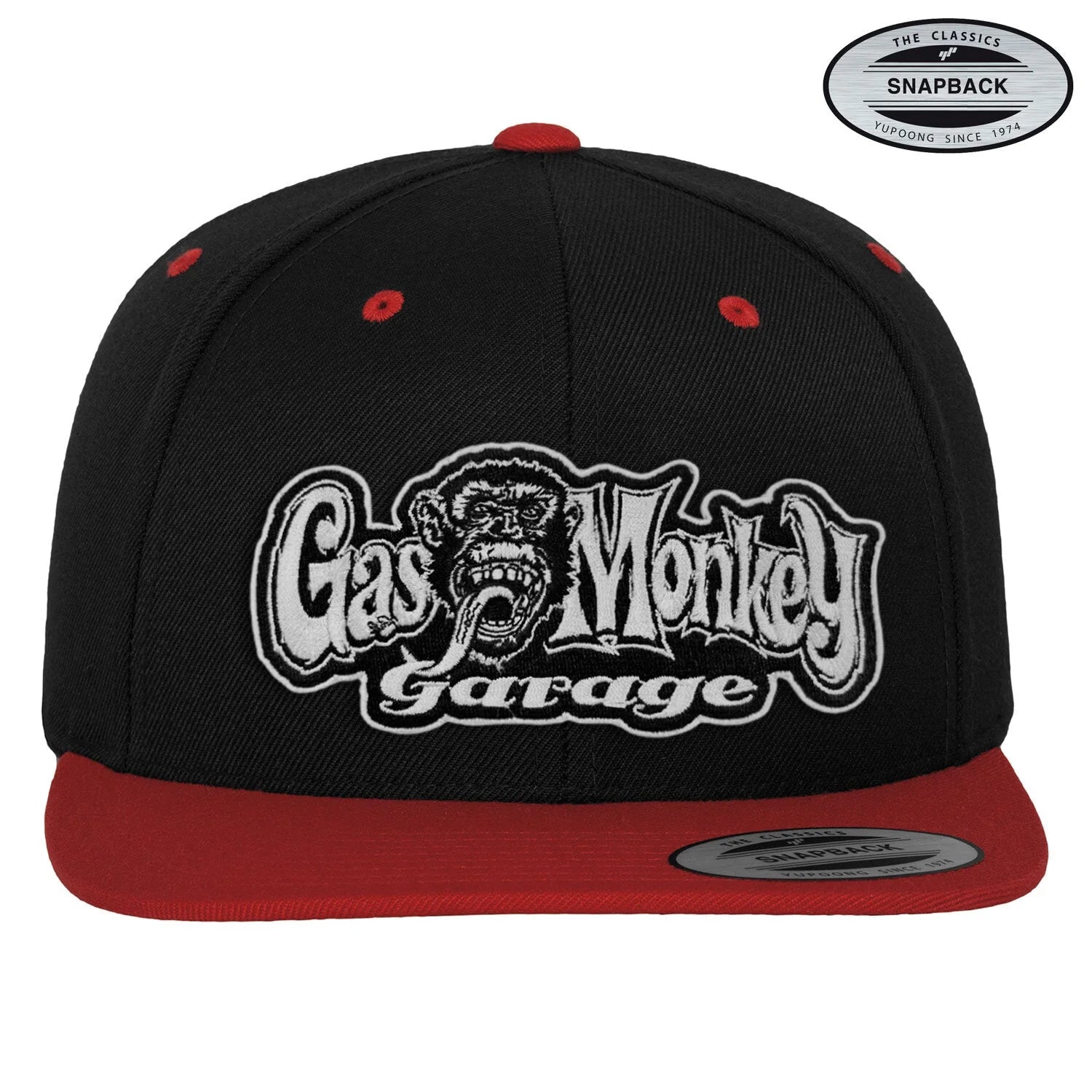 Gas Monkey Garage Snapback Cap Schwarz Rot uscar world