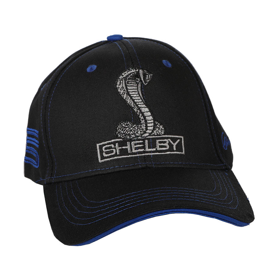 Shelby Basecap Shelby Super Snake Blue Stitch Schwarz