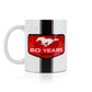 Ford Mustang Tasse mit Ford Mustang 60 Years Logo Weiß