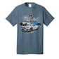 Shelby T-Shirt Shelby GT500 Super Snake Motiv Blau