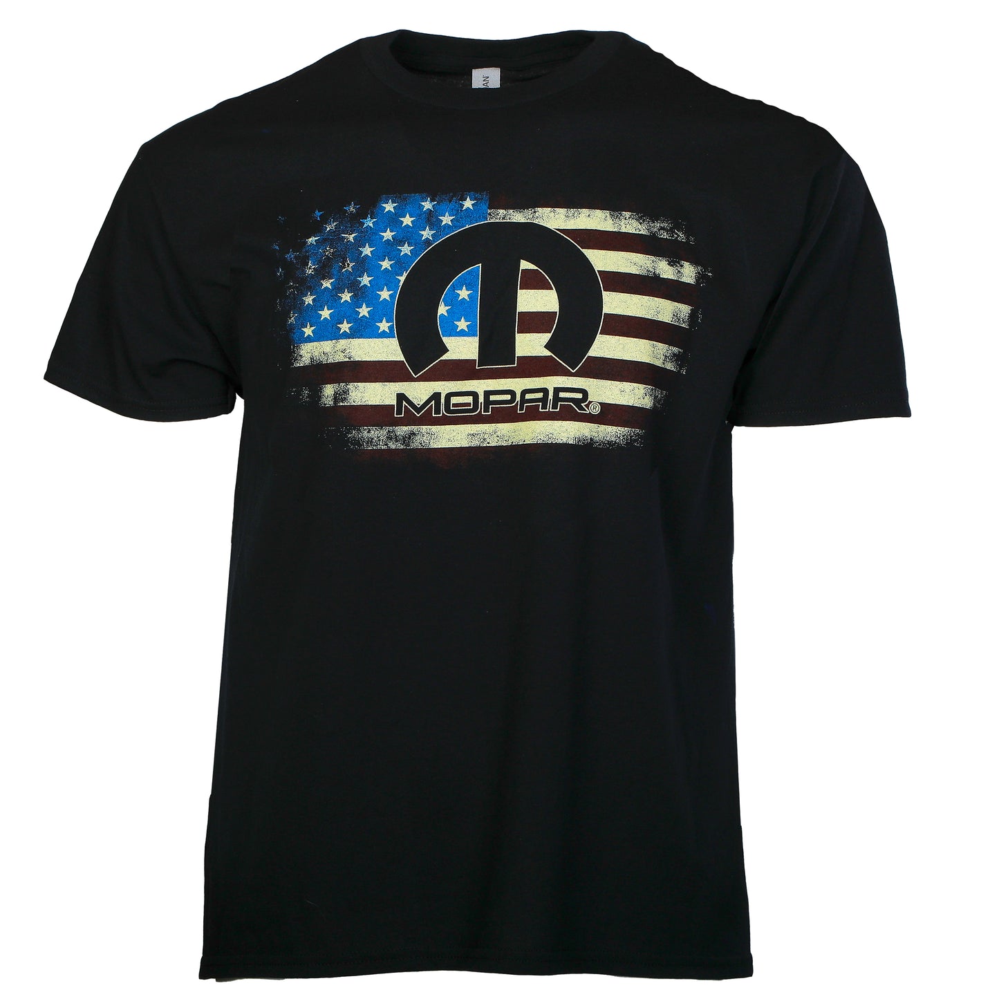 Mopar T-Shirt mit MOPAR Logo und US Flagge Schwarz