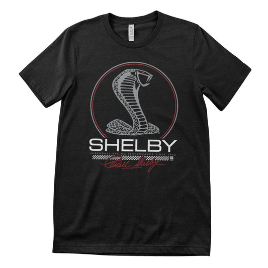 Shelby T-Shirt Shelby Cobra Legendary Racing Schwarz