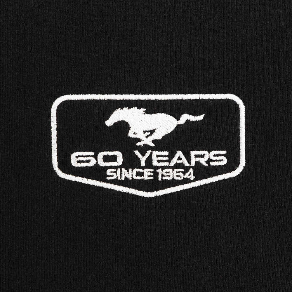 Ford Mustang Kapuzenjacke Mustang 60 Years Logo Schwarz - Limited Edition