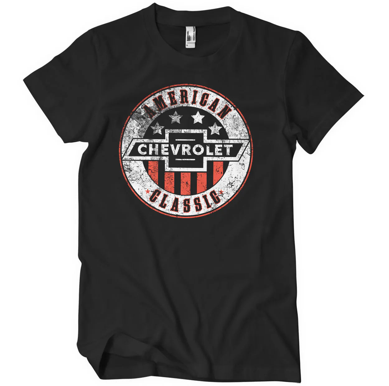 Chevrolet T-Shirt Chevrolet American Classic Washed Logo Schwarz