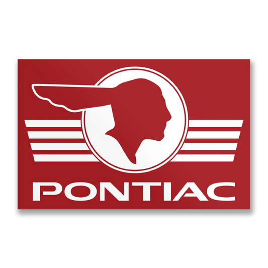 Pontiac Retro Logo Sticker