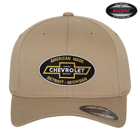 Chevrolet Basecap Chevy American Made Flexfit Cap Khaki