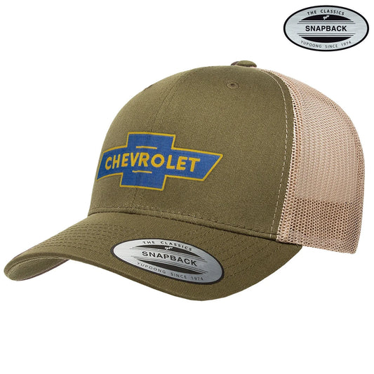 Chevrolet Basecap Chevy Bowtie Logo Premium Trucker Cap Olive