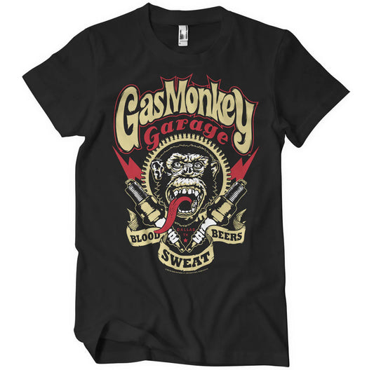 Gas Monkey Garage - Spark Plugs T-Shirt Schwarz