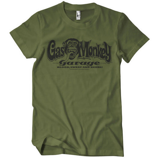 Gas Monkey Garage Logo T-Shirt Olive