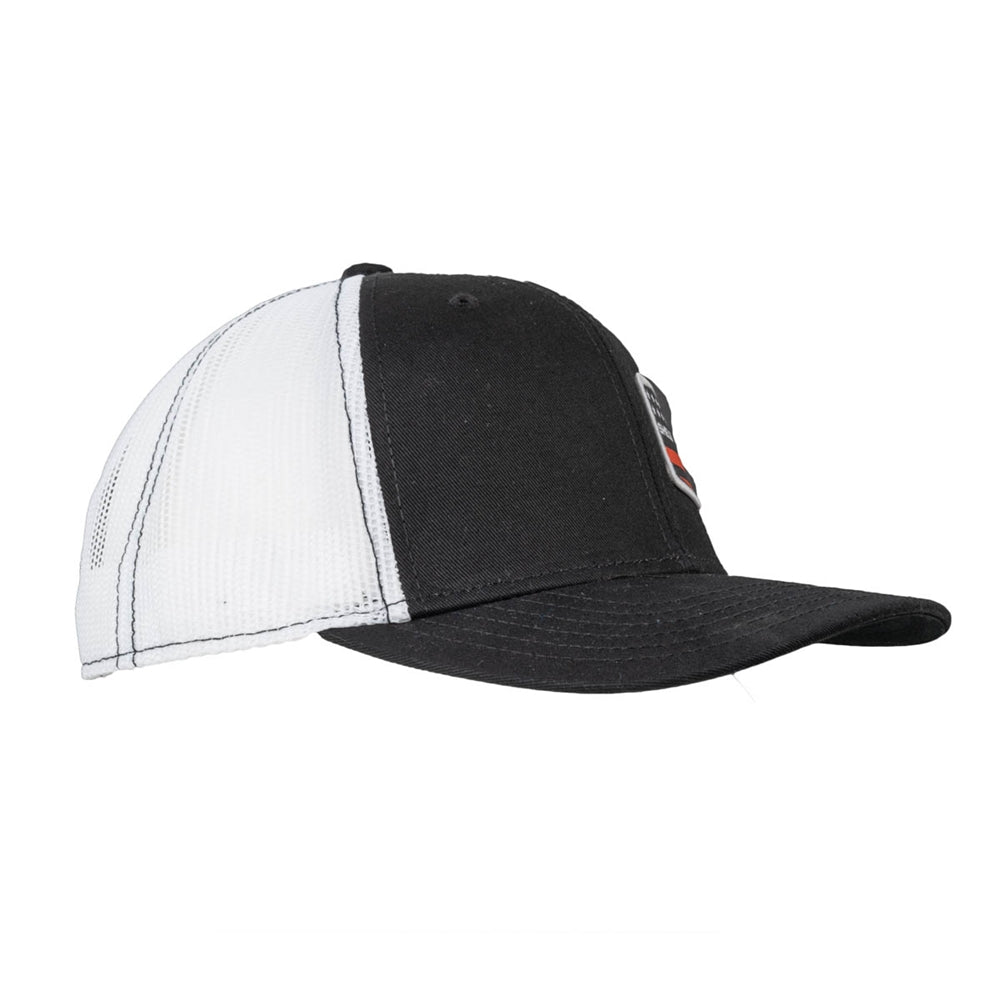 Shelby Trucker Cap Stars and Stripes Super Snake Logo Schwarz