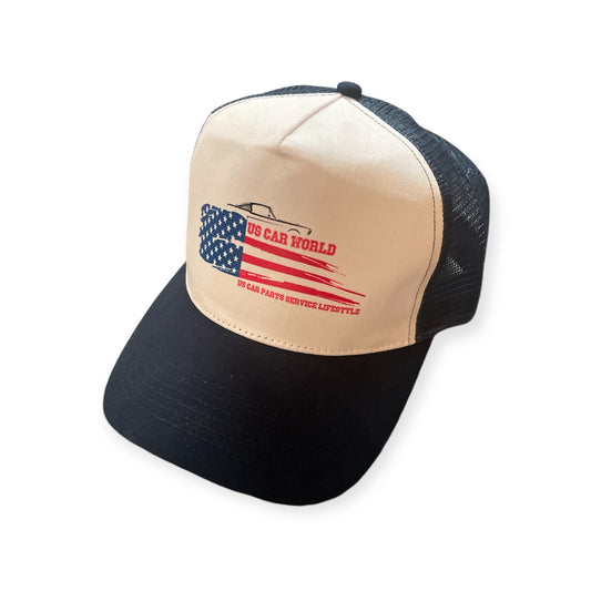 US Car World Basecap Trucker Cap Navy/White