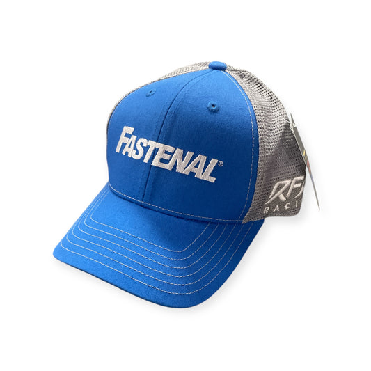 Chris Buescher Racing Uniform Trucker Cap Fastenal Blau/Grau