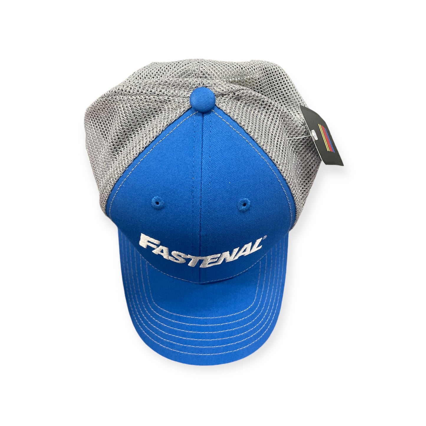 Chris Buescher Racing Uniform Trucker Cap Fastenal Blau/Grau