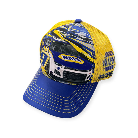 Chase Elliot Racing Trucker Cap Napa Blau/Gelb