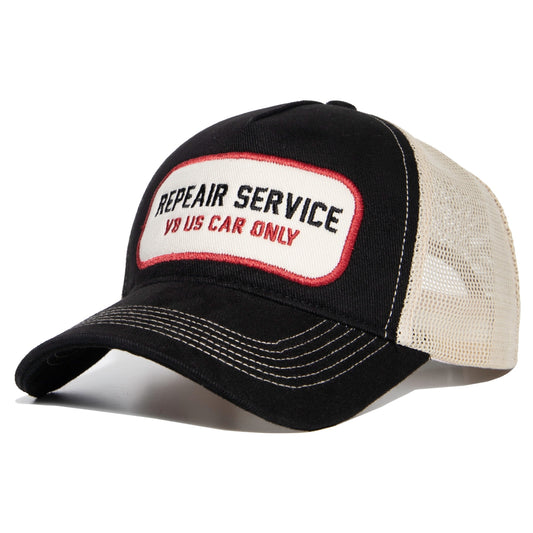 King Kerosin Trucker Cap «Repair Service» Schwarz