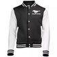 Ford Mustang Collegejacke Mustang Running Horse Schwarz/Weiß