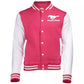 Ford Mustang Damen Collegejacke Mustang Running Horse Pink/Weiß