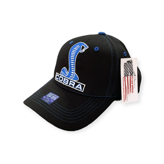 Shelby Cobra Basecap Shelby Super Snake Logo Schwarz/Blau