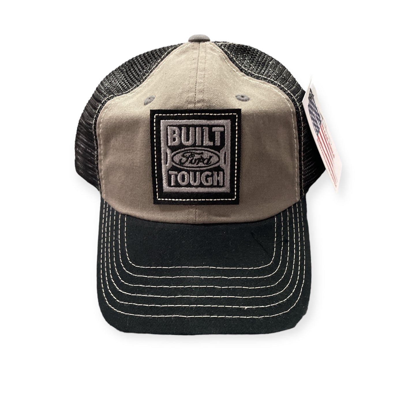 Ford Trucks Trucker Cap Ford Built Tough Cap Charcoal/Schwarz