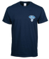 Ford T-Shirt mit Ford Pinstripe Motiv und Ford V8 Logo Blau