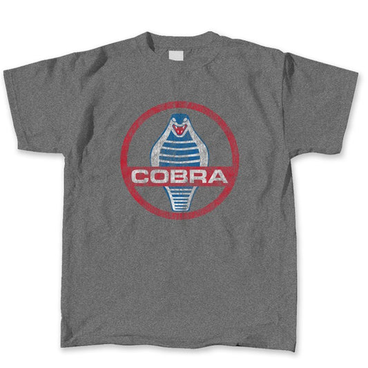 Ford Mustang T-Shirt Cobra Circle Logo Grau