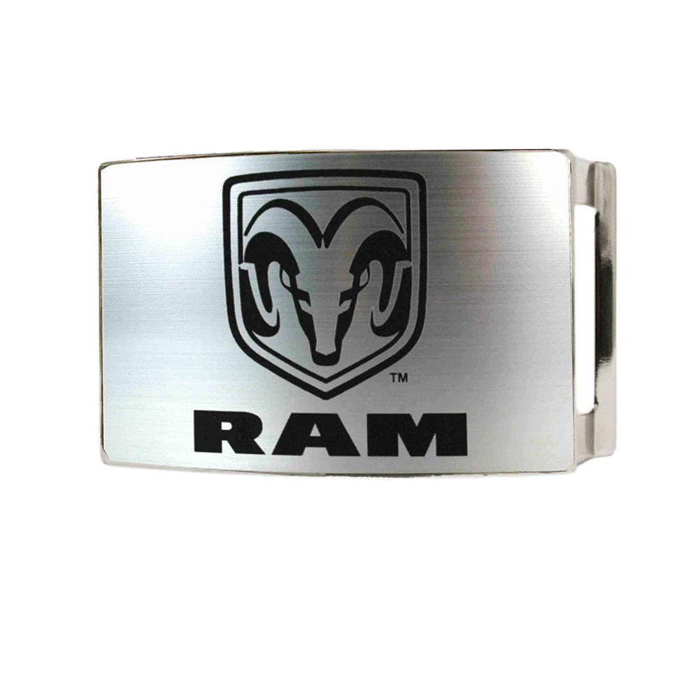 Dodge RAM Gürtelschnalle Dodge RAM Buckle Ram Logo Gebürstet