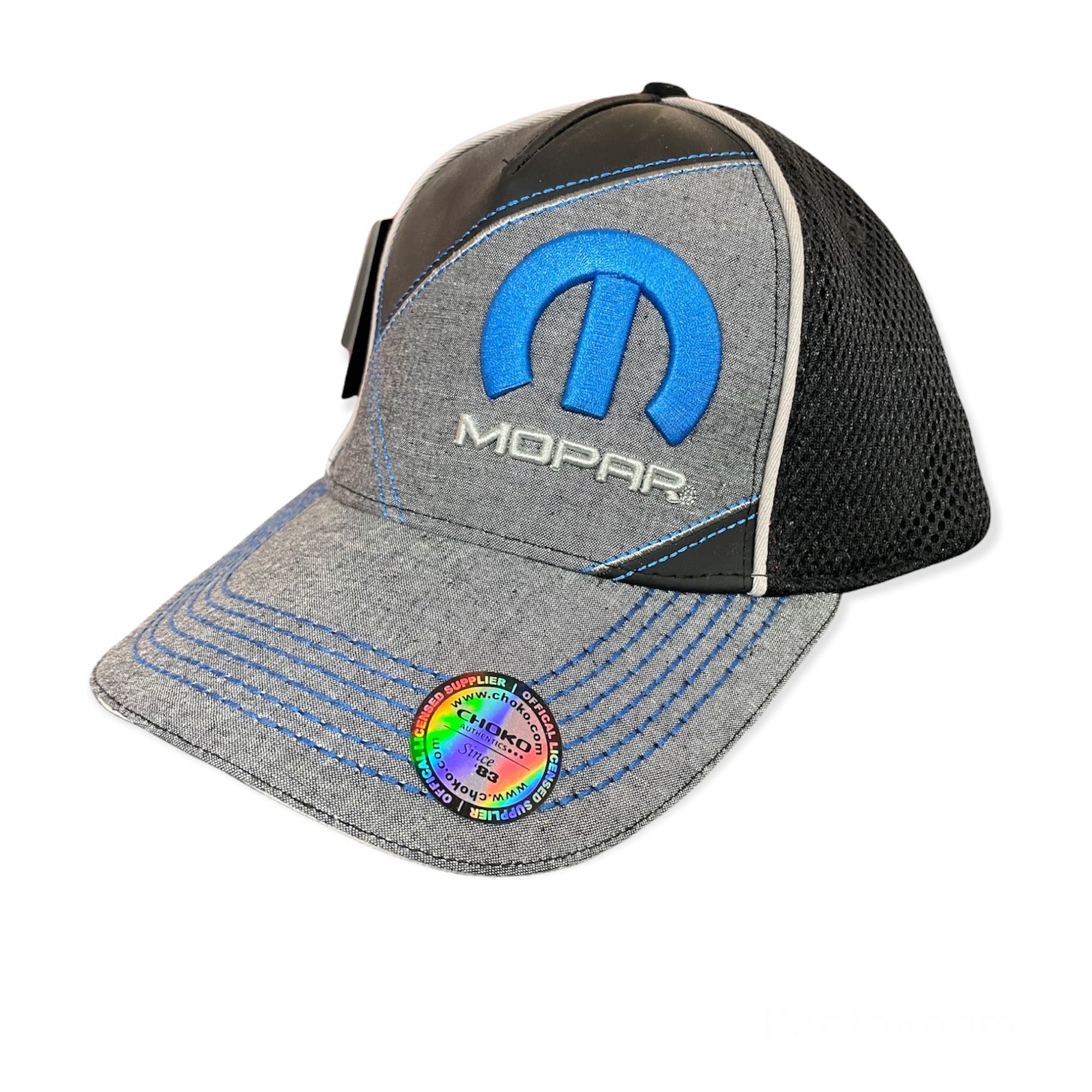 Mopar Basecap Mopar Logo Leinenoptik Schwarz Grau uscar world